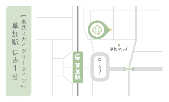 東武スカイツリーライン 草加駅 徒歩1分